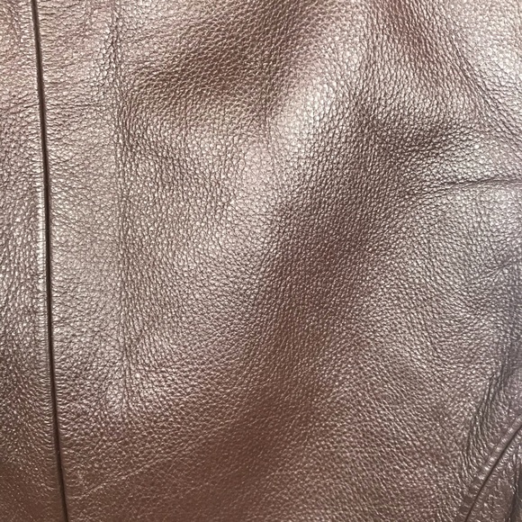 Otello Pelle Leather Full Zip Vest w Pockets - Picture 9 of 13